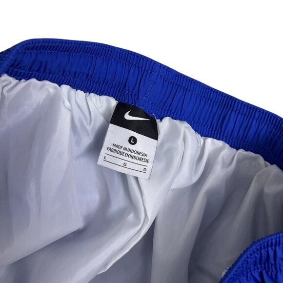 NIKE Swoosh Vintage Y2K Blue Lined Casual Activewear Workout Pants Mens Large - Picture 4 of 5